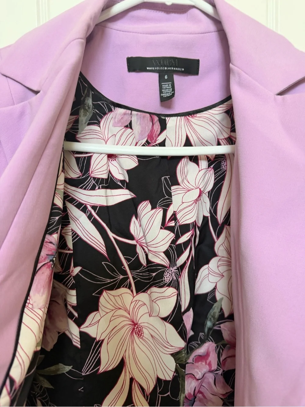 White House Black Market Mauve Single-Breasted Blazer - Women's Size 6 - Picture 3 of 4